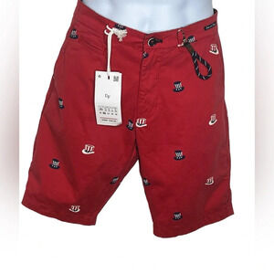 Denim & Flower Ricky Singh American flag patriotic chino shirts sz 30W nwt